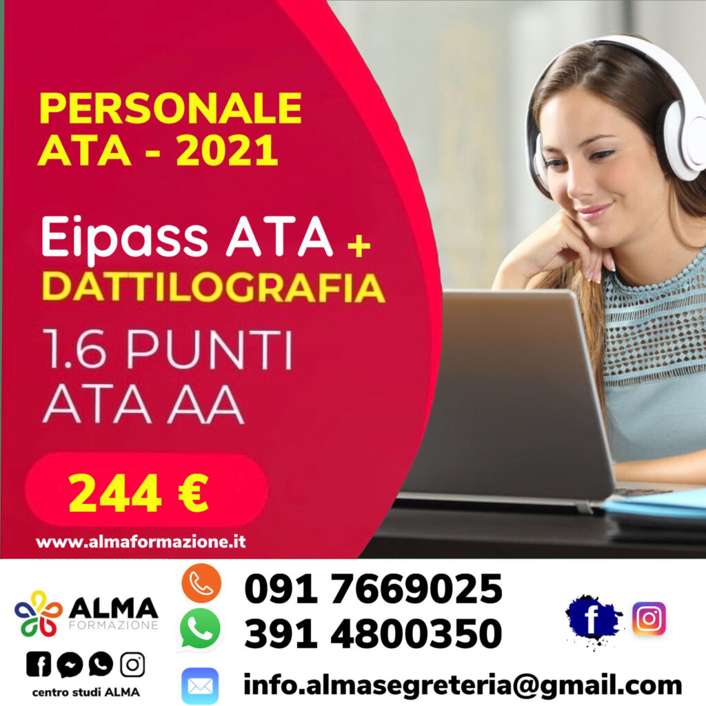 Eipass PERSONALE ATA + Corso Dattilografia - immagine 3